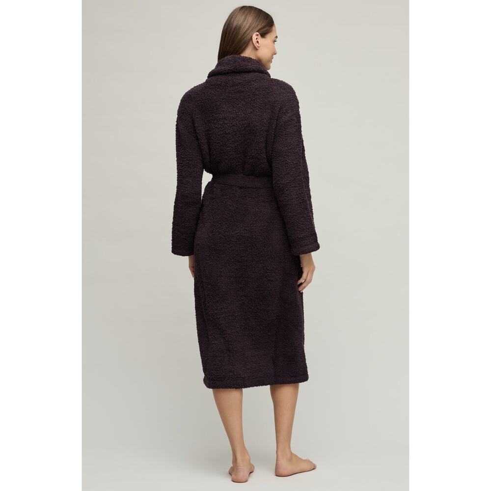 Barefoot Dreams CozyChic Adult Robe in Umber Purple EUC Size 1 S/M - Picture 3 of 8